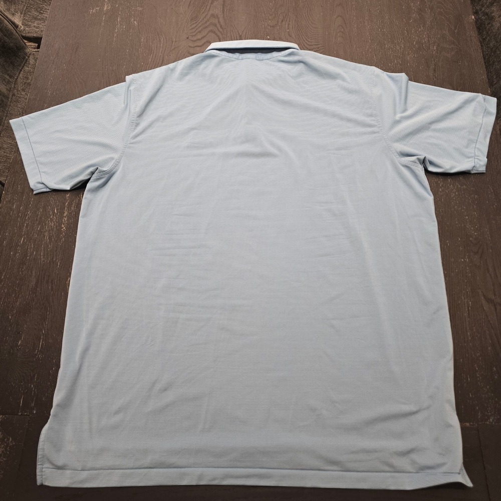 Peter Millar Summer Comfort Polo Mens XXL Blue Stripe Shoal Creek Golf Shirt - Picture 7 of 7